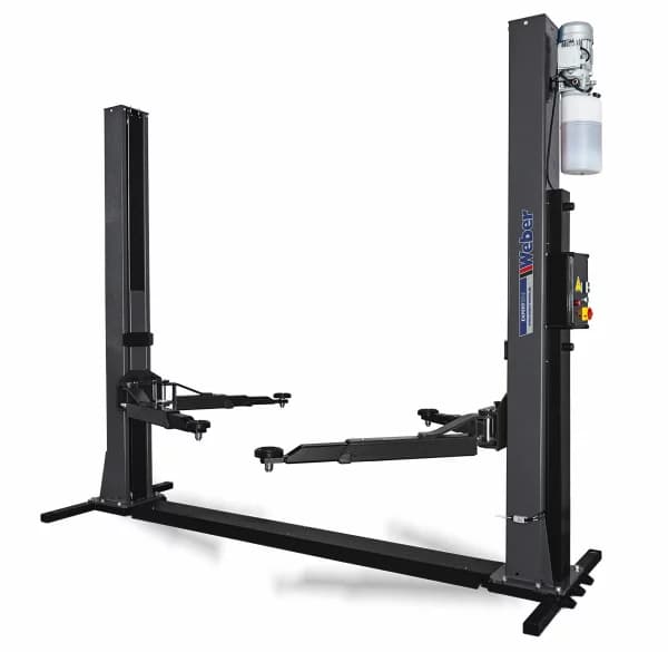 2 SÄULEN HEBEBÜHNE WEBER EXPERT SERIE AUTOLIFT 4.0G MIT GRUNDRAHMEN