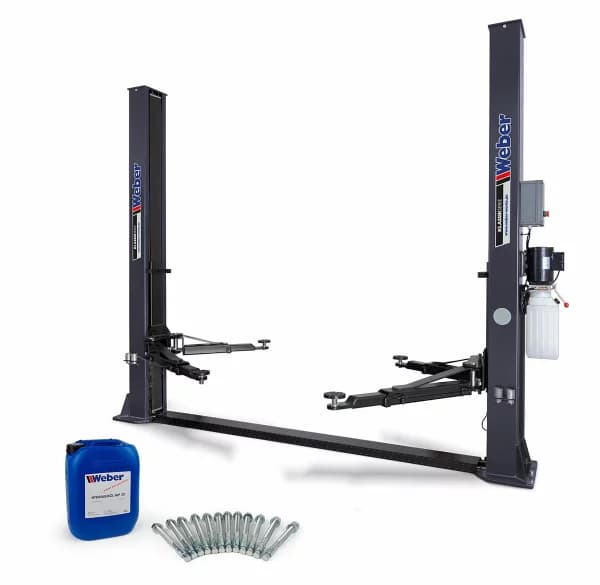 2 Säulen "Spindel" Hebebühne Weber Expert Serie C-2.30 inkl. Anker, Spindelöl und Öler