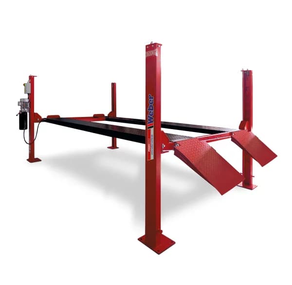 Mobile 4 Säulen Parkhebebühne Weber Profi Serie Autolift 3.6