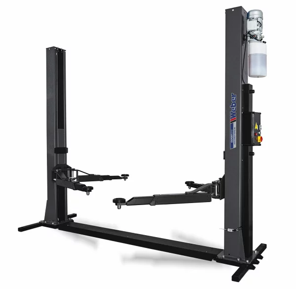 2 SÄULEN HEBEBÜHNE WEBER EXPERT SERIE AUTOLIFT 4.0G MIT GRUNDRAHMEN