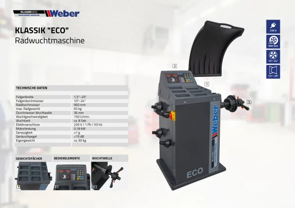 PKW Reifenmontiermaschine STM-102 und Radwuchtmaschine "ECO" 10