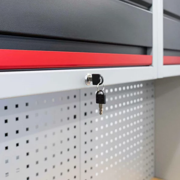 Professionelles Werkstatt Schranksystem Serie 610 16-teilig grau 4