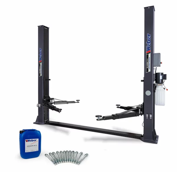 2 Säulen "Spindel" Hebebühne Weber Expert Serie C-2.30 inkl. Anker, Spindelöl und Öler