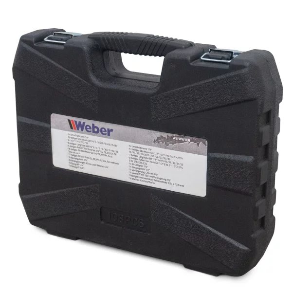 WEBER STECKSCHLÜSSEL SATZ MIT KOFFER 108-TEILIG 5