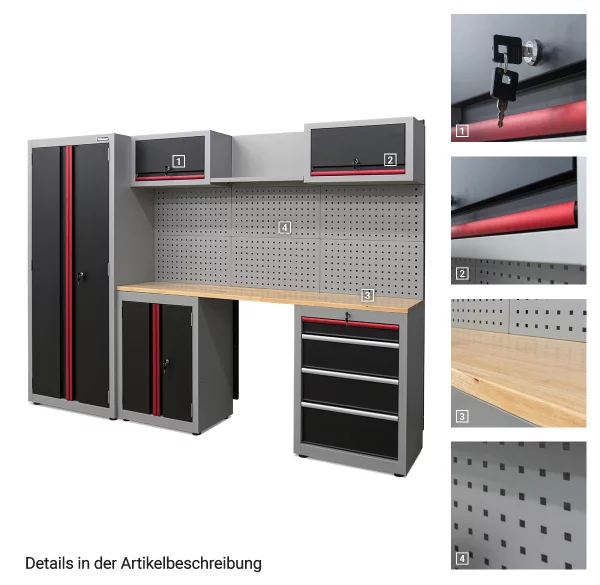 WERKSTATT SCHRANKSYSTEM SERIE 450 13-TEILIG 4