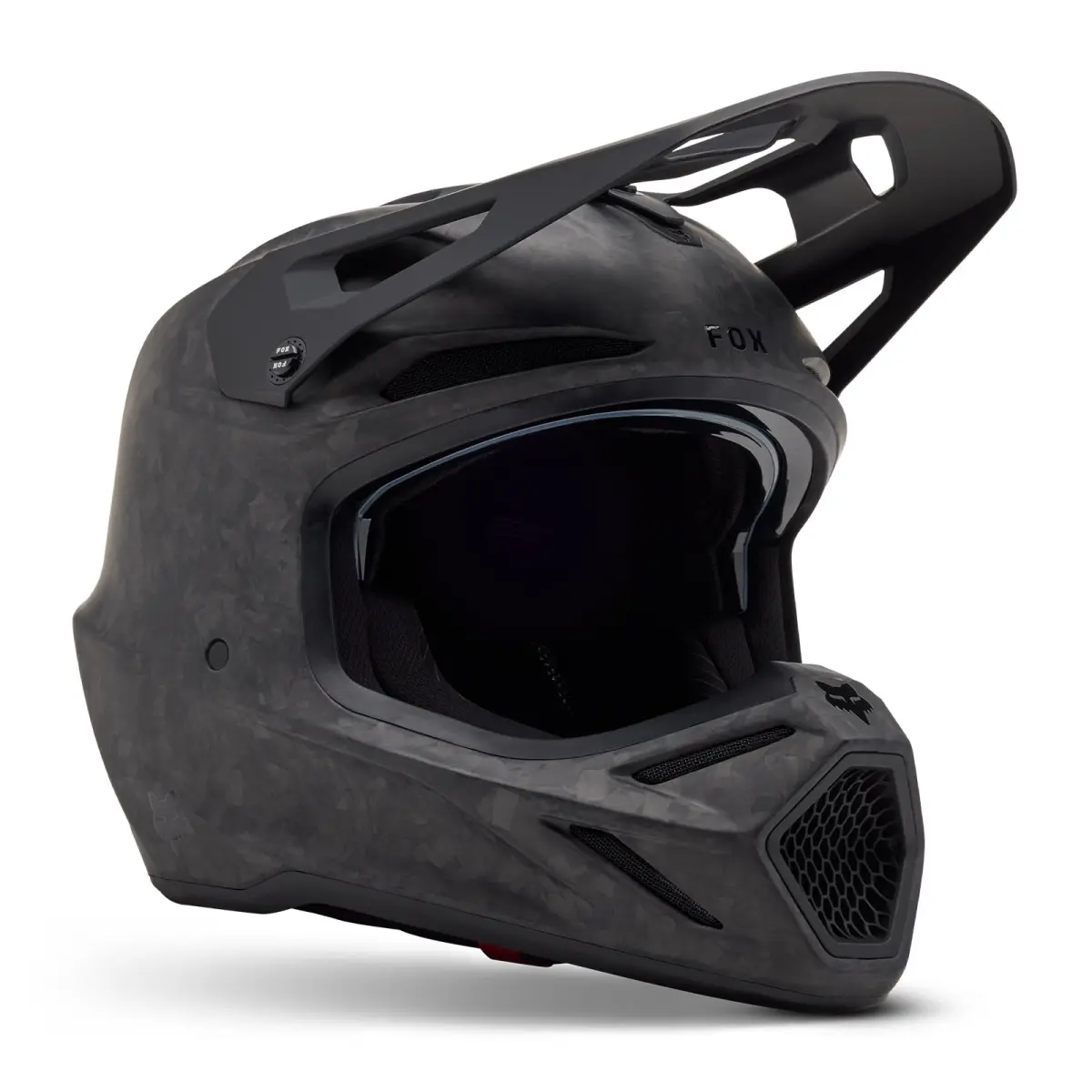 FOX Helm V3 RS schwarz matt Solid Carbon XL